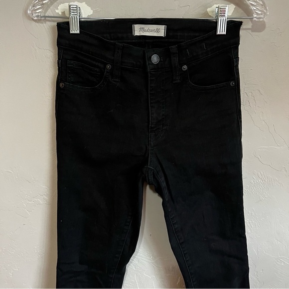 Madewell Black 9 in High Risw Skinny Denim Jeans - Picture 3 of 9